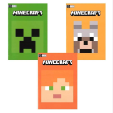 Minecraft Notebook A4 Minecraft Pixel 50 lap, 3 féle, Szortiment füzet