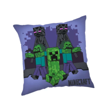 Minecraft párna díszpárna, lila 40x40 cm (Mob) lakástextília