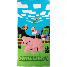 Minecraft Piggy Ride fürdőlepedő, strand törölköző 70x140cm lakástextília