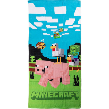 Minecraft Piggy Ride fürdőlepedő, strand törölköző 70x140cm lakástextília