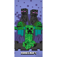 Minecraft Purple fürdőlepedő, strand törölköző 70x140cm lakástextília