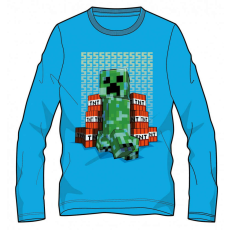  Minecraft sötétben világító gyerek hosszú ujjú póló, felső 10 év