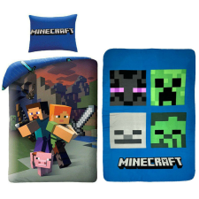 Minecraft Steve and Alex ágyneműhuzat és polár takaró szett lakástextília