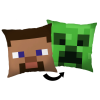 Minecraft Steve Creeper párna, díszpárna 40*40 cm