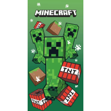 Minecraft TNT Creepers fürdőlepedő, strand törölköző 70x140cm (Fast Dry) babatörülköző, kifogó