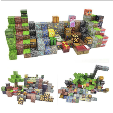  MINEWORLD mágneses építőkocka 242 darabos-véletlenszerű kreatív és készségfejlesztő