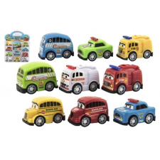  Mini autó készlet 5 cm, 10 darabos csomag autópálya és játékautó