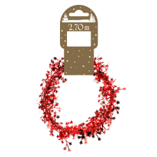  Mini csillagos girland piros 270 cm karácsonyfadísz