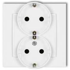  MINI dupla dugalj kerettel matt fehér villanyszerelés