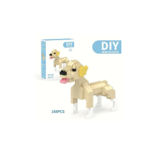  Mini építőkocka állatos játék - Labrador építkezés