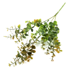  Mini eukaliptusz ág - sárgás zöld. Mérete: kb. 65 cm dekorációs kellék