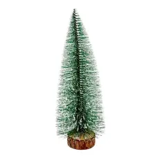  Mini fenyő havas zöld 25cm dekorációs kellék