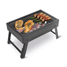 Mini hordozható grillsütő - faszenes - 35 x 22 x 19,5 cm grillsütő