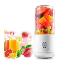 Mini hordozható turmixgép, 410ml, USB, fehér turmixgép