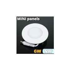 Mini kör LED panel (120 mm) 6 Watt természetes fehér világítási kellék