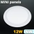 Mini kör LED panel (170 mm) 12 Watt természetes fehér