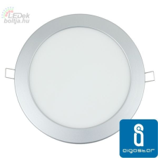  MINI LED Panel ezüst kör, 6W, hideg fehér (furat:105mm) világítás