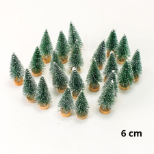 Mini műfenyő - 6 cm karácsonyi dekoráció