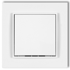  MINI nyomógomb kerettel matt fehér villanyszerelés