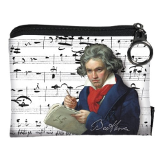  Mini pénztárca, polyester, 12x1,5x10cm,Beethoven