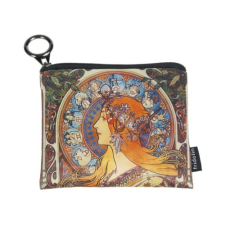 Mini pénztárca, polyester,12x1,5x10cm,Mucha:Zodiac pénztárca