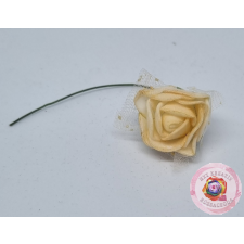 MINI POLYFOAM RÓZSA TÜLÖS barack dekorációs kellék