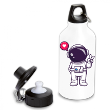 Mini Űrhajós Love - Fémkulacs kulacs, kulacstartó