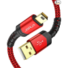  Mini-USB-USB-A Átalakító-Kábel Adapter [Piros, 3m]