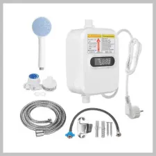  Mini villanybojler, zuhanyfejjel, LCD kijelző 3500W RX-021 csaptelep