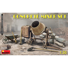MiniArt 1/35 Betonkeverő szett szerszámokkal katonai modell kiegészítő makett