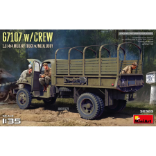 MiniArt 1/35 G7107 15T 4X4 teherautó személyzettel katronai jármű modell makett