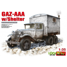 MiniArt 1/35 GAZ-AAA with Shelter katonai jármű modell katonásdi