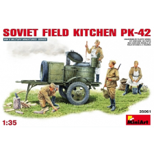 MiniArt 1/35 Soviet Field Kitchen KP-42 katonai jármű modell katonásdi