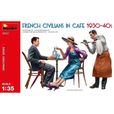  MiniArt French Civilians in Cafe 1930-40s 1:35 (38062) makett