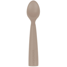 MINIKOIOI szilikon - Bubble Beige (8681176332502) tányér és evőeszköz