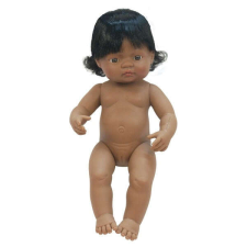 Miniland Baba - latin-amerikai lány, hajas, 38 cm-es, vízálló, MINILAND, ML31058 baba
