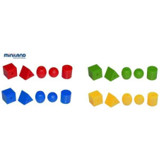 Miniland Geometriai alakzatok 2,5 cm-es húrhoz kreatív és készségfejlesztő