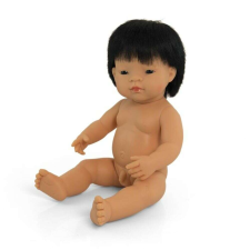 Miniland Hajas baba, 38 cm, ruha nélkül, ázsiai fiú baba