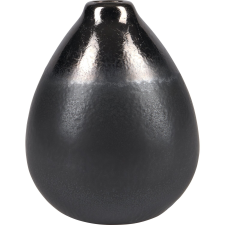  Minimalist Zen váza kerámia 12,8 cm x 10,2 cm átmérő fekete dekoráció