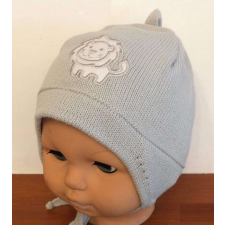  Minimanó téli kötött sapka pamuttal bélelve (44-46) szürke oroszlán gyerek sapka