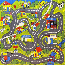Miniváros gyerekszőnyeg 160x240cm lakástextília