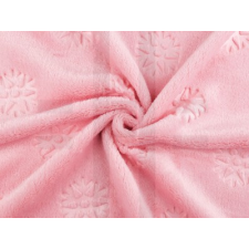  Mink plüss hópehely - Rózsaszín dekorációs kellék