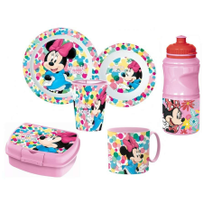 Minnie Disney Minnie étkészlet csomag 6 db-os (színes) babaétkészlet