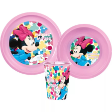 Minnie Disney Minnie étkészlet, műanyag szett babaétkészlet