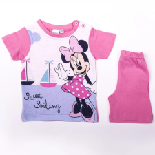  Minnie egér kislány pamut nyári együttes - póló-rövidnadrág szett - rózsaszín - 92 gyerek ruha szett