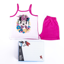 Minnie egér kislány pamut pizsama - ujjatlan pizsama - nyári együttes - pink - 110 gyerek ruha szett