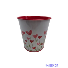  Mintás bádog vödör 10cm - 156 dekorációs kellék