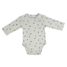 Mintás hosszú ujjú baba body - 56-os méret kombidressz, body