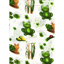 Mintás textil pelenka 1db-os - Béka, csiga mosható pelenka