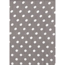 Mintás textil pelenka 1db-os - szürke pöttyös mosható pelenka